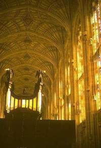 Inside Kings College Chapel